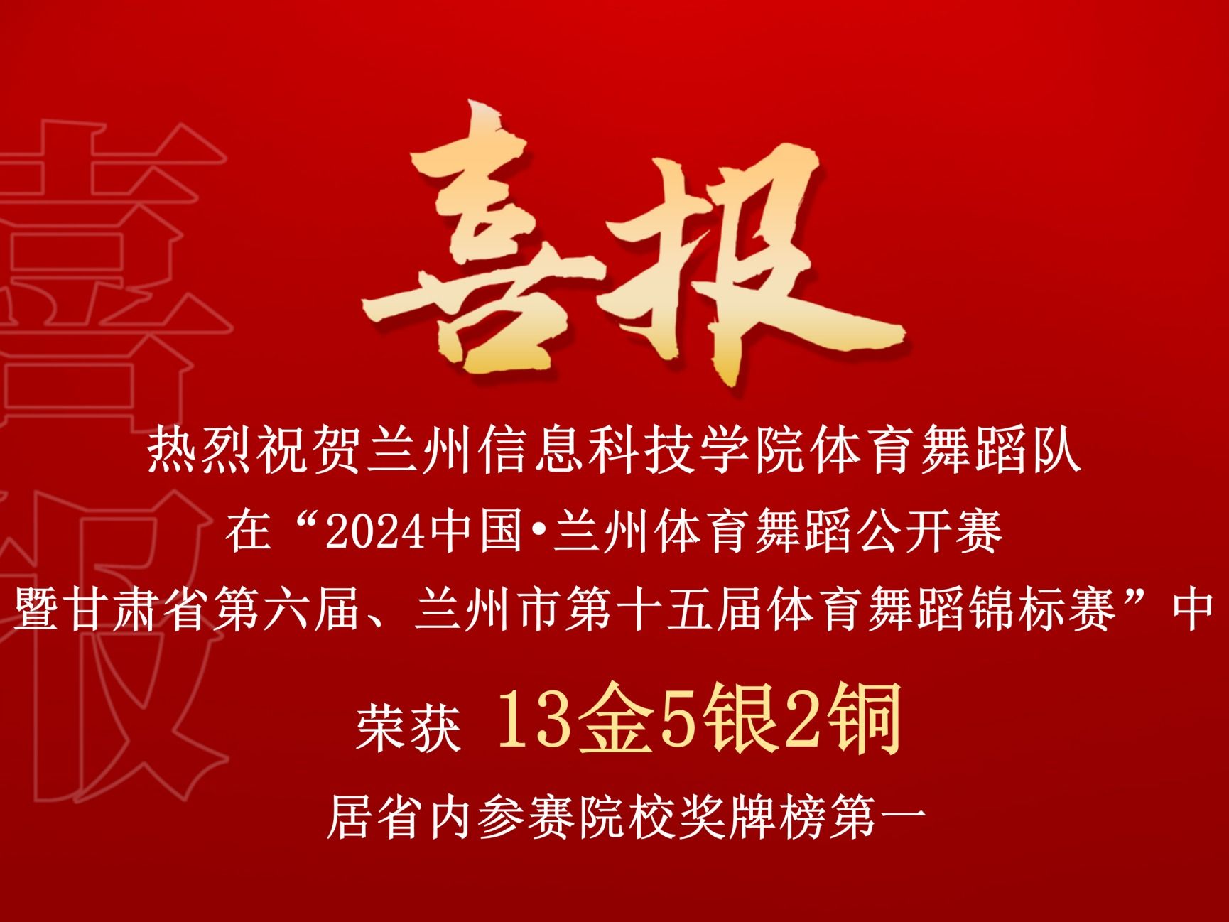 beat365正版唯一官网体育舞蹈队在“2024中国•兰州体育舞蹈公开赛暨甘肃省第六届、兰州市第十五...